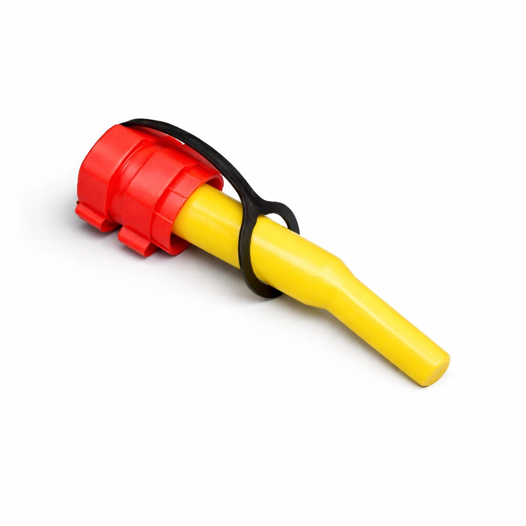 Ausgießer aus HDPE für Benzinkanister KAB und KABUN, temperaturbeständig von −20 bis +70 °C