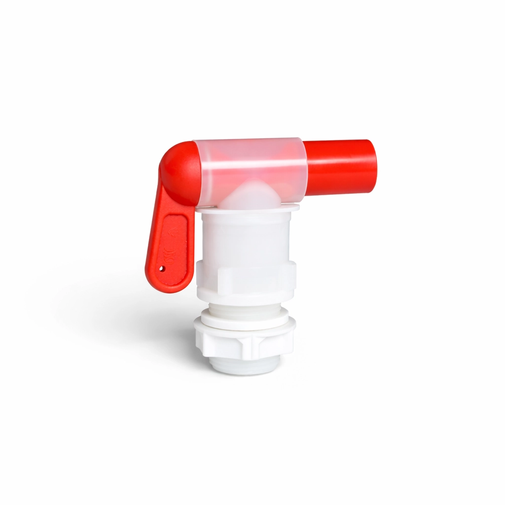 Hahn 3/4 Zoll aus Polypropylen für MF und AWF Fass mit 8 mm oder 19 mm Auslauf, lebensmittelecht, 2 Stück.