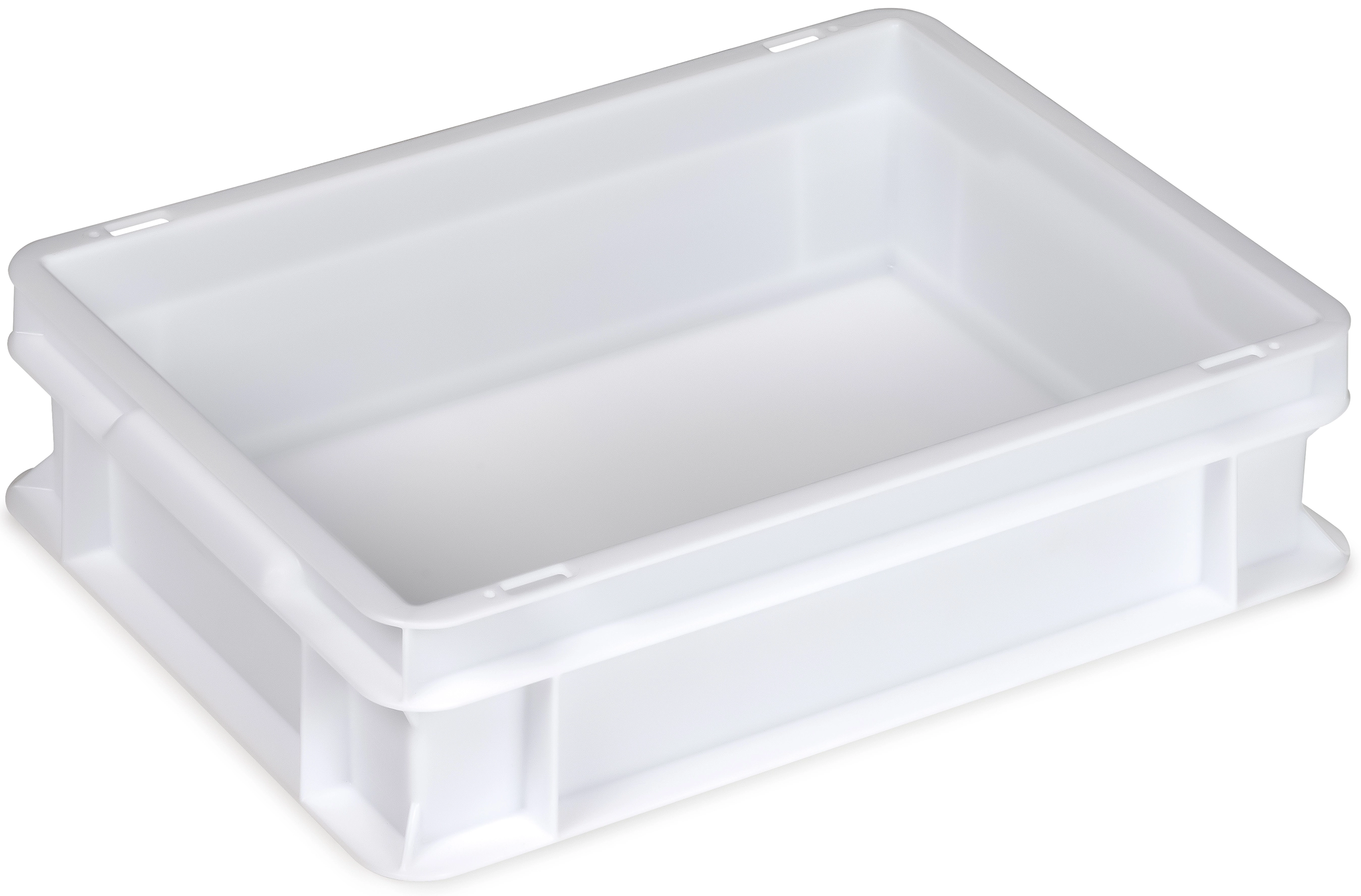 Euronorm Behälter in Weiß, lebensmittelecht, extra stabil, 40×30 cm und 60×40 cm, stapelbar