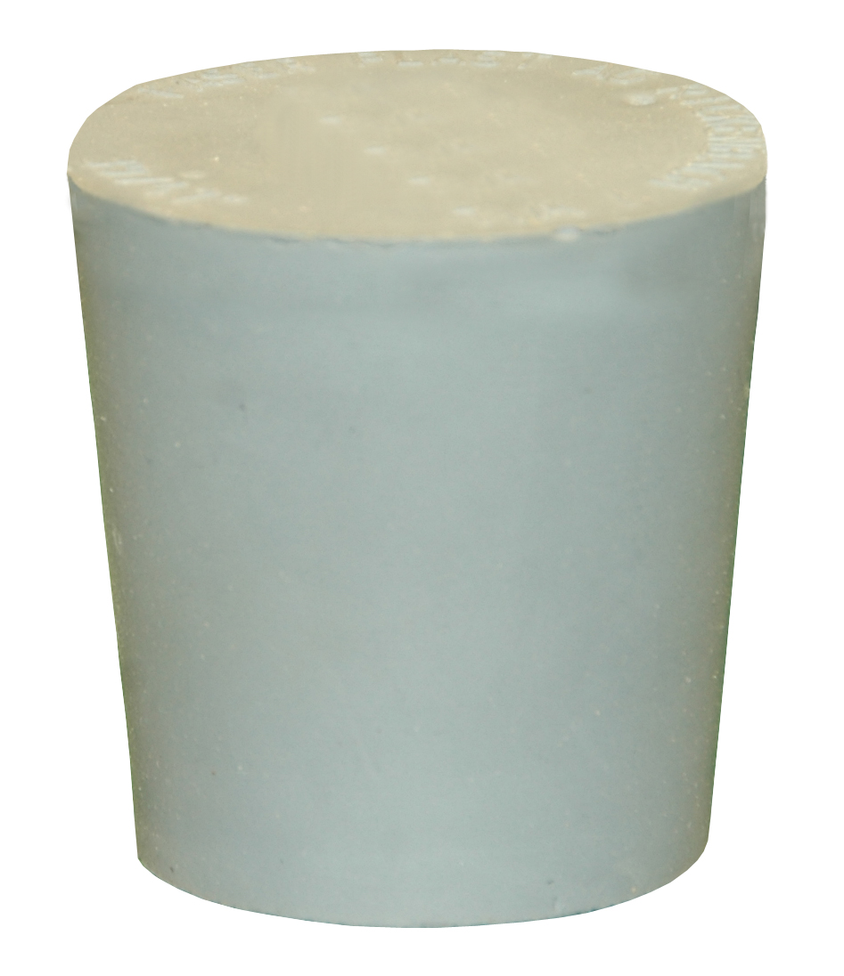 Gummistopfen ohne Loch grau u17/o22/h25 5 Stk.