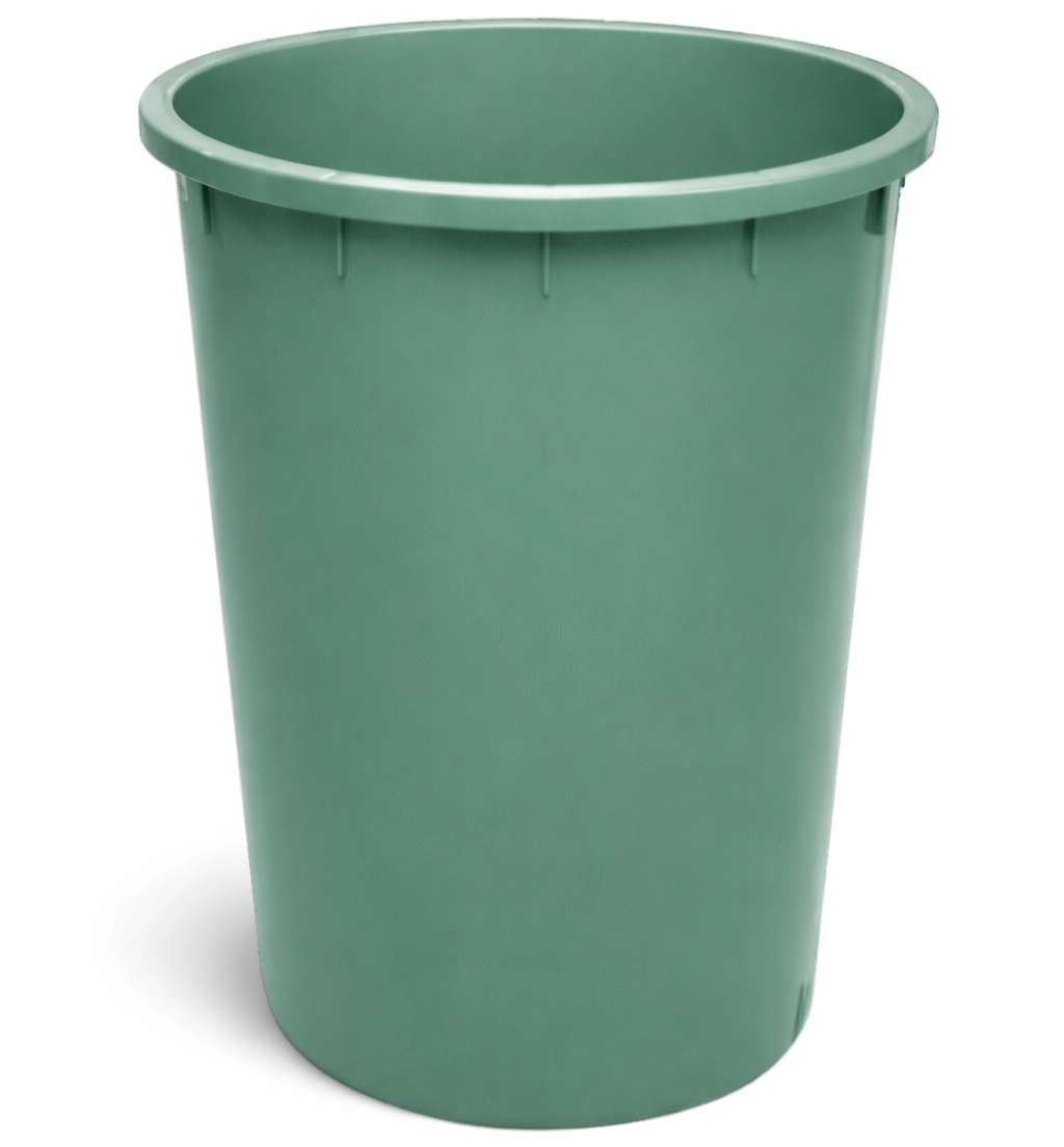 Grüne Regentonne in starker Ausführung, 150–300 l, verstärkt für 3/4-Zoll-Hahn, stapelbar