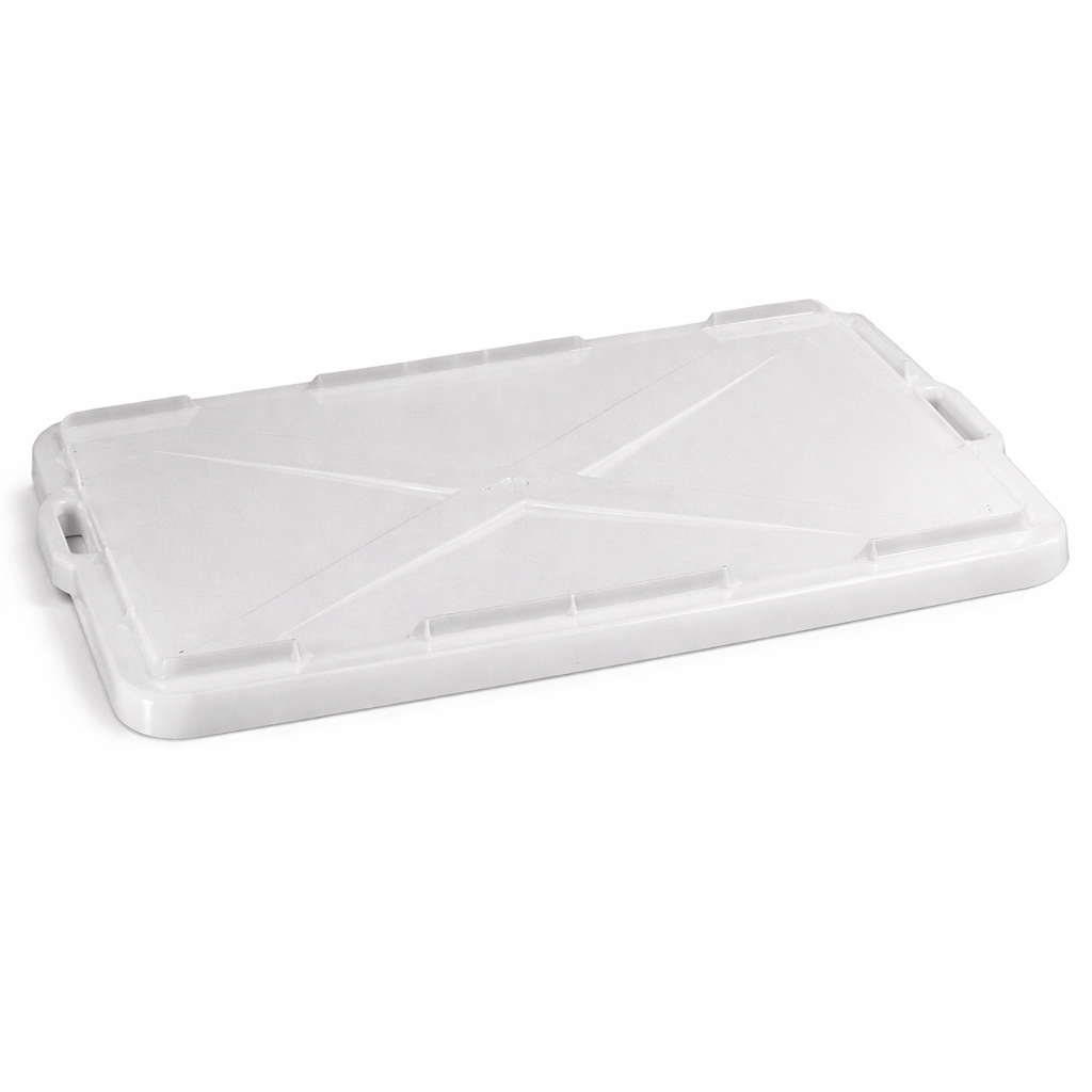 Deckel aus Polypropylen für Drehstapelbehälter, passgenau gefertigt, schützt vor äußeren Einflüssen